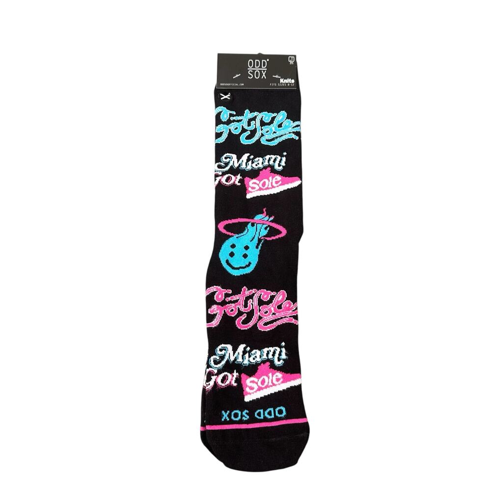 ODD SOX Miami Got Sole Knits Crew Socks